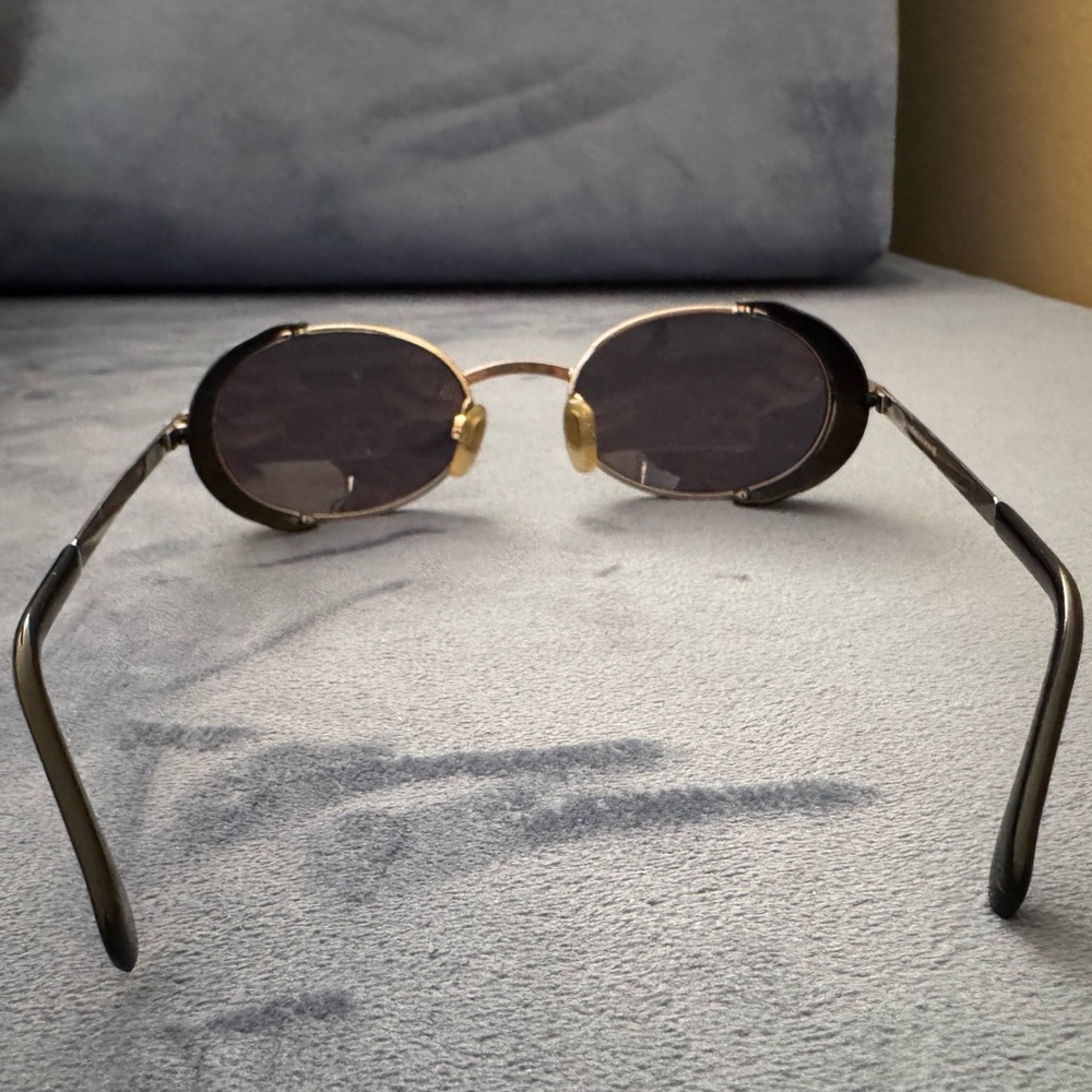 Giorgio Armani Vintage Oval Metal Sunglasses - Picture 4 of 7